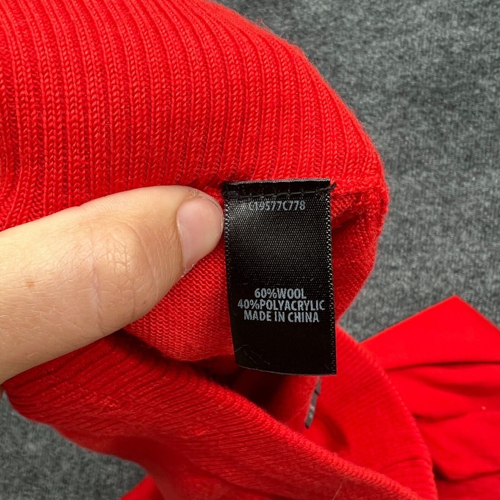 Vtg St John Sport Knit‎ Pants Women Medium Red Pull On Track Lounge - Picture 8 of 10